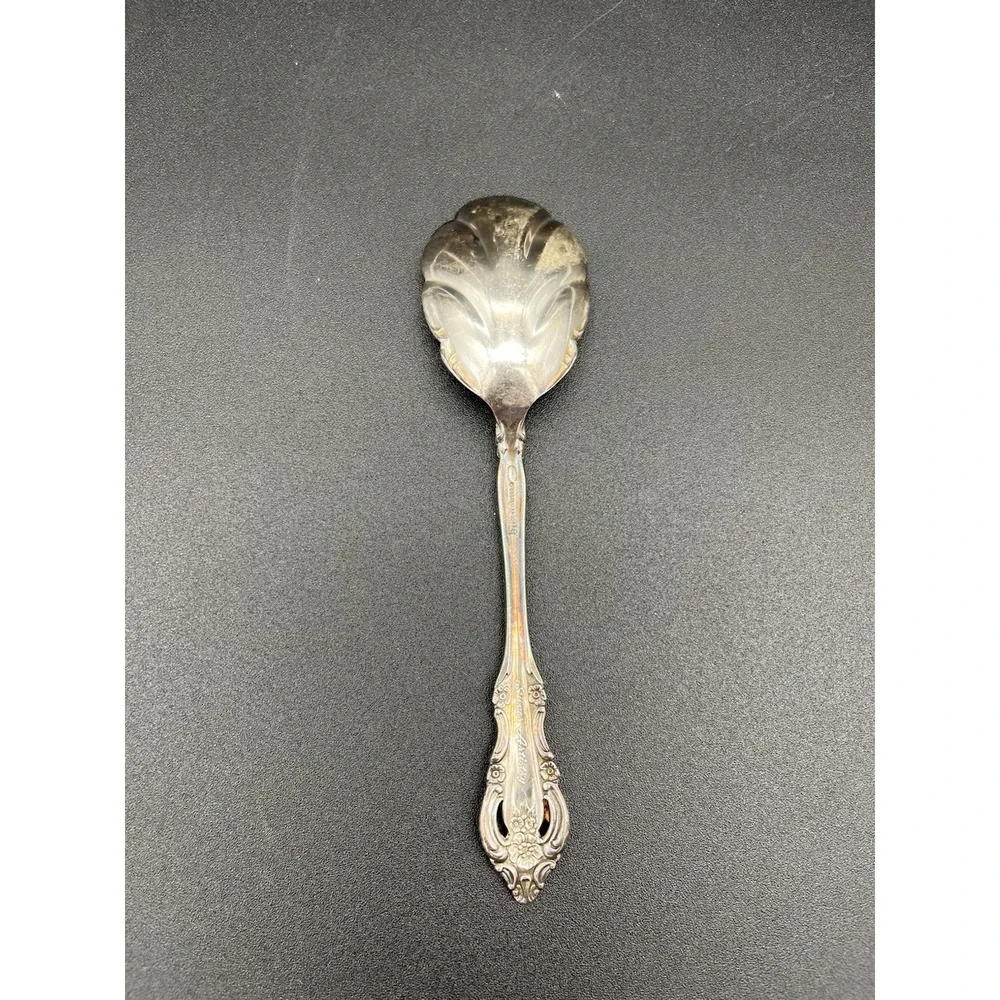 Silver Artistry Scalloped Sugar Spoon Silverplate By Oneida